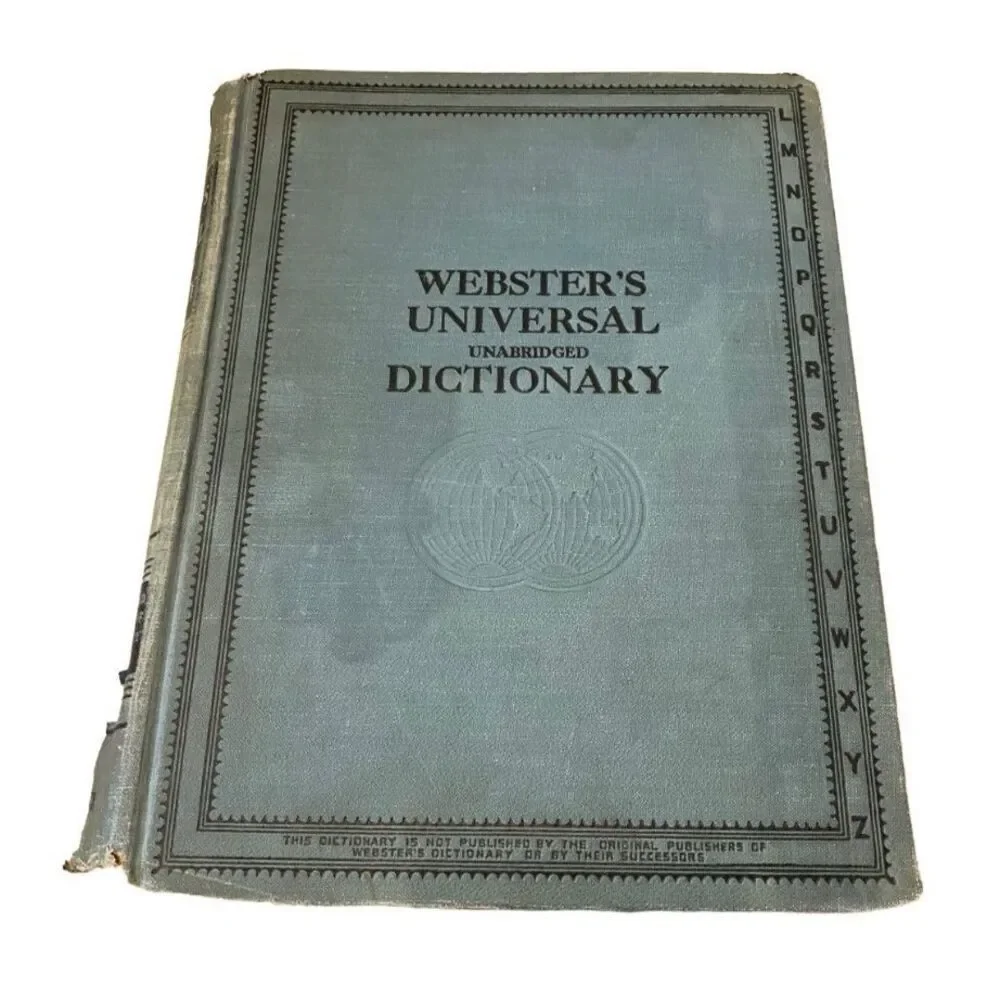 Websters Universal Unabridged Dictionary Vol 2 Hardcover Book 1937